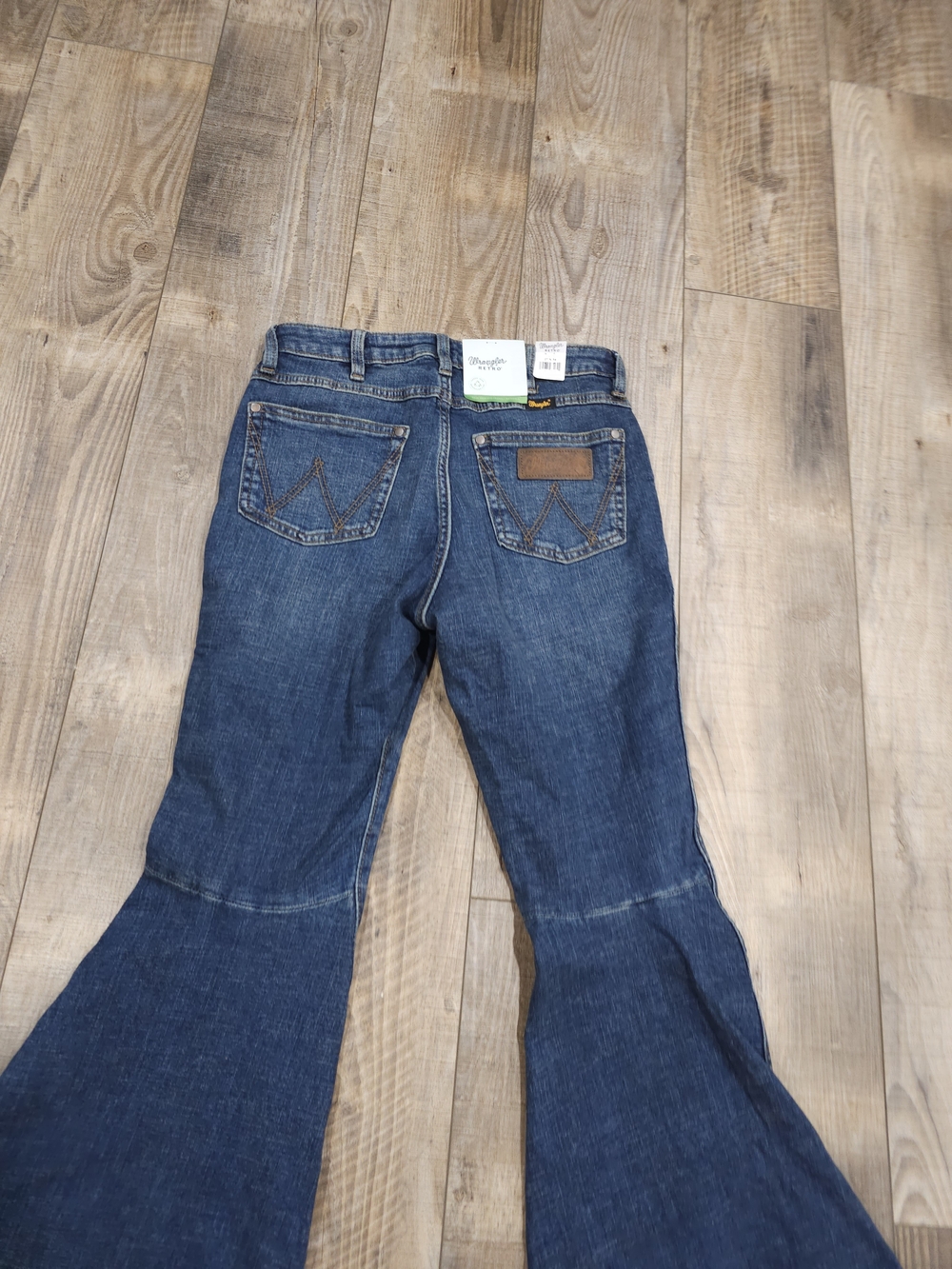 Wrangler Retro 27 Waist High Rise Flare 34 Inseam Womens Nwt Dark Jeans Western - Picture 9 of 15